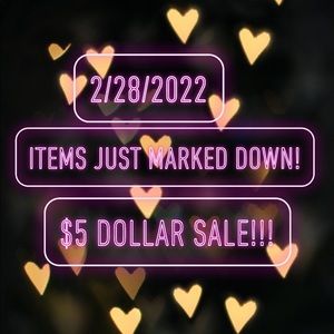 Five dollar sale!! 💕💕💕💕💕